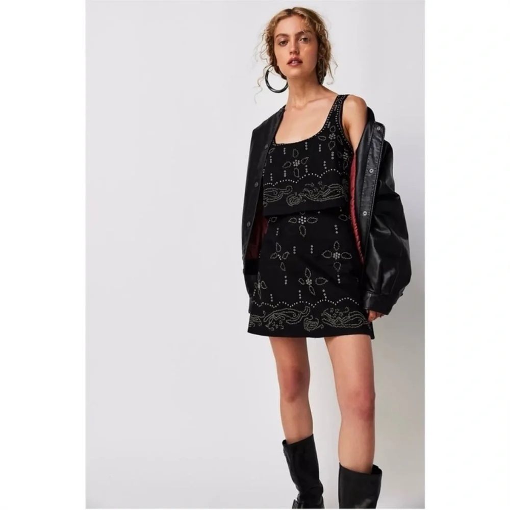 Free People Seven Wishes Mini Dress